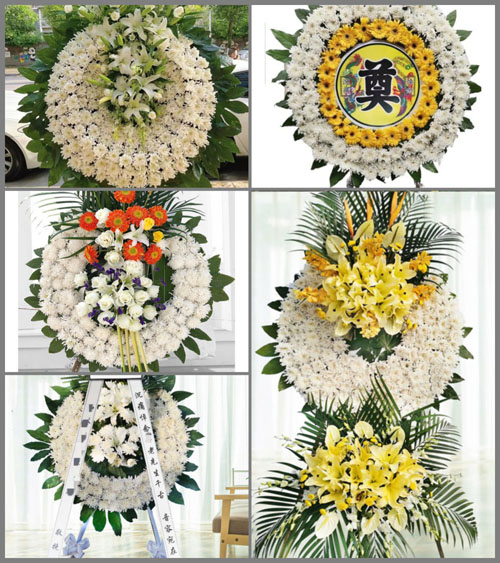 上海崇明区庙镇庙南村花圈速递